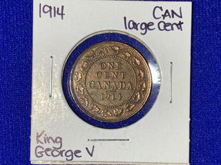 1914 Canada One-Cent Coin.