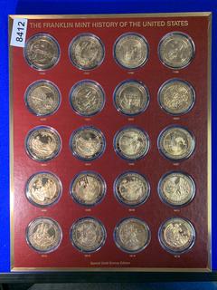 1796-1815 The Franklin Mint History Of The United States Coin set.