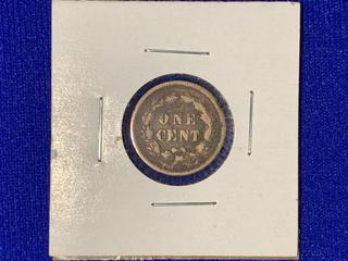 1859 United States Of America One-Cent Coin.