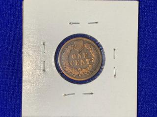 1887 United States Of America One-Cent Coin.