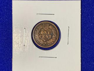 1884 United States Of America One-Cent Coin.