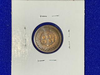 1880 United States Of America One-Cent Coin.