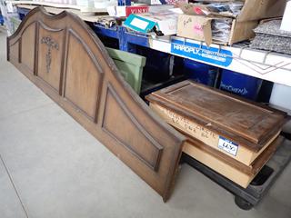 (2) King/Queen Wood Headboards and (2) Medicine Cabinets.