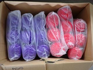 Assorted Red Heart Comfort Yarn.