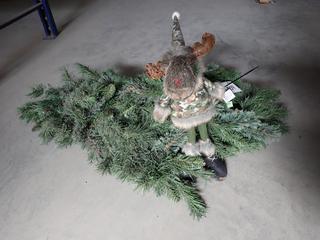 Light Up Garland and Camo Moose D