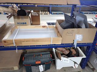 Attic Access Hatch, 33-1/3in x 4-1/2in x 21-1/2in and (2) Roof Vents.