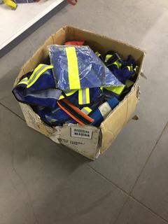 Quantity of Hi-Vis Safety Vests, Assorted Sizes.