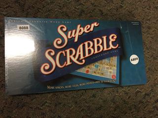 Super Scrabble Board Game, Unused.