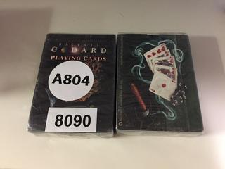 (2) Michael Godard Playing Cards.