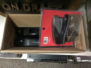 (4) Staplers & (1) Tape Dispenser.