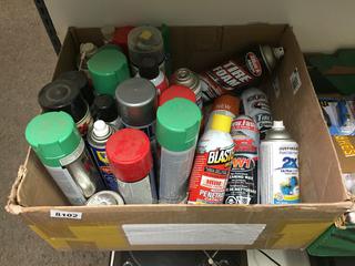 Quantity of Spray Paint, Enamel, Paint Loosener, etc.