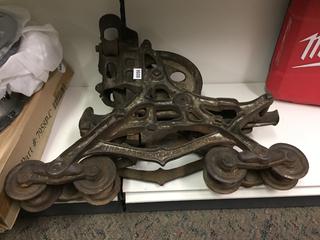 Cast Iron Hay Trolley.