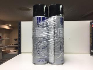 (2) U-POL Matt Black Spray Paint.