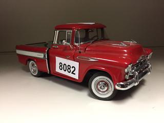 1957 Chevrolet Cameo Pick-Up Truck Diecast Model.