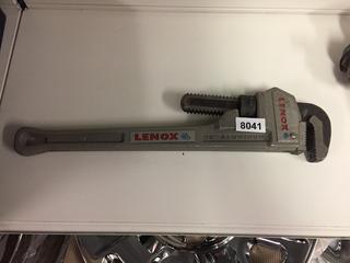Lenox 18in. Aluminum Pipe Wrench.
