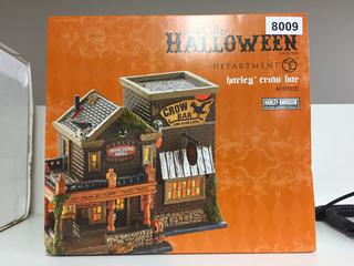 Snow Village Halloween Harley Davidson Model House.