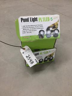 (2) Sets of Pond Lights, PL1LED-5.