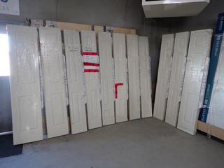 (11) Assorted Interior Bi-Fold Doors, Damaged.