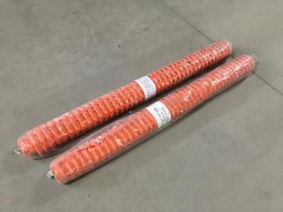 (2) 10lb Rolls of Safety Fence, 4ft x 50ft.