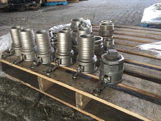 Quantity of Stainless Steel Couplers.