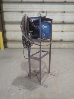 2008 Miller XMT 350 208-575V CC/CV Multi-Process Welder C/w Cable And 24in X 14in X 66in Stand. SN LJ160414A