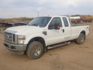 2008 Ford F-250 XLT Super Duty 4X4 Pickup C/w Power Stroke V8 6.4L Turbo Diesel Engine, A/T And LT265/70 R17 Tires. CVIP 03/2023. Showing 93,822 Miles. VIN 1FTSX21RX8EE63632 *Note: Check Engine Light On, Scratches, Paint Chips, Drivers Side Mirror Crack In Back*