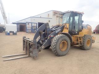 2013 John Deere 624K Wheel Loader C/w Hydraulic Quick Attach, Aux Hydraulics, 4ft Q/C Forks, John Deere Worksite Pro 104in GP Bucket, Ride Control, A/C Cab And 20.5R25 Tires. Showing 20,782hrs, 21,688 Miles. SN 1DW624KPACD649717 