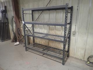 6ft X 24in X 6 1/2ft 4-Tier Shelving Unit