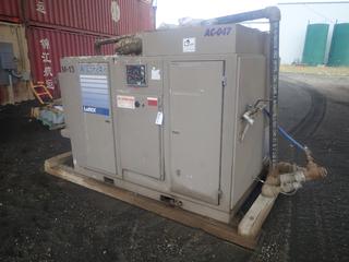 Comp Air Leroi Model WEH200SSIIA 150PSI Screw Compressor C/w Lincoln 200hp 575V 3-Phase AC Motor And TB Woods DST Solid State Starter. Showing 17646hrs. SN 4219X292 *Note: Working Condition Unknown*