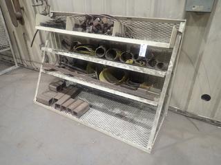 72in X 28in X 48in 4-Tier Steel Storage Shelf C/w Contents