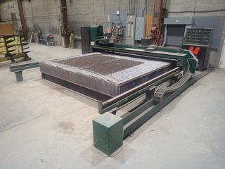 Machitech Automation-DC 400 Plasma Cutting Table C/w Hypertherm Edge Pro Shape Cutting System, SN 0911021642, Hypertherm HPR 130 Plasma Cutting System, (2) Hypertherm HyPerformance Plasma Gas Consoles, 11ft X 10 1/2ft Cutting Table And Qty Of Assorted Consumables