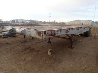 40ft X 8ft T/A Highboy Trailer C/w 11R24.5 Tires *Note: Holes In Deck, Some Boards Need To Be Replaced, Unable To Verify VIN*