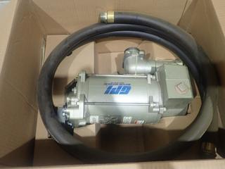 GPI Model M-3130-AD 115/230V 30GPM Fuel Transfer Pump C/w Automatic Nozzle And 12ft X 1in Hose. SN CC263039 *Unused*