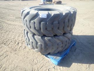 (2) Samson E-2/L-2 Traction Regular 20.5-25 Nylon Tubeless Tires