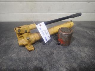 Hydraulic Hand Pump C/w 22-Ton Ram *Note: No Hose*