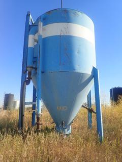 1994 GLM Tanks And Equipment Skid Mtd. Silo C/w 3/16in Shell Thickness, 12ft Nom Dia, 20ft Nom Height, 220 BBL Nom Cap.. SN C094-486-3 *Note: Buyer Responsible For Loadout*