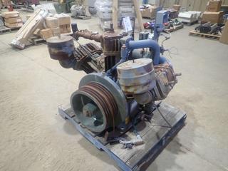 Ingersoll Rand Model H40 Reciprocating Compressor. SN T40-M0161D88A *Note: Turns Over*