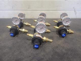 Qty Of (7) Miller 3000PSI Flowmeter Regulators