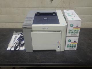 2008 Brother Model HL-40C 110/120V Laser Printer C/w (2) Boxes Of Laser Toner Cartridge. SN U61780A8J219144