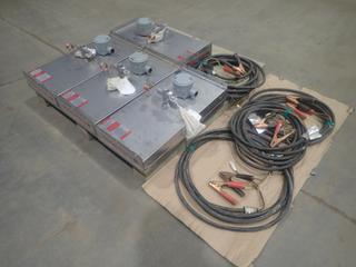 Qty Of (4) Cata-Dyne Model WX12X24 30A 12V 10,000 BTU Heaters C/w Cables