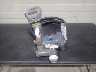 GPRO Model PRO20-115 115V Fuel Transfer Pump C/w Flomec QM-150 Meter And 1in Hose. 