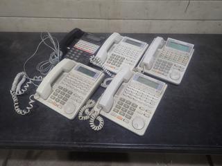 Qty Of (5) Panasonic Digital Super Hybrid Office Phones