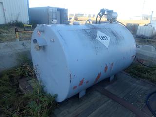 2006 Westeel 2273L Double Wall Fuel Tank C/w GPI Model M-3120 115VAC Fuel Transfer Pump, Hose And Nozzle. SN 63060068