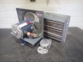 Enertech Model ET12-1 Exhaust Fan C/w Shutter And 1/4hp 115/208-230V Motor