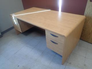 6ft X 3ft X 29 1/2in Office Desk *Note: Located Upstairs Buyer Responsible For Dismantle And Loadout*