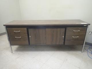 6ft X 20in X 29in Credenza *Note: Located Upstairs Buyer Responsible For Dismantle And Loadout*