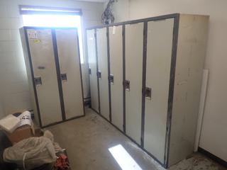 Qty Of (7) 21in X 18in X 6ft Storage Lockers