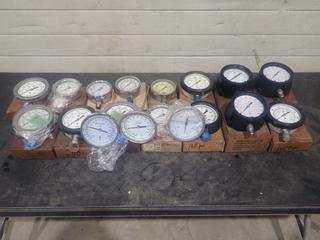 Qty Of Assorted Pressure Gauges