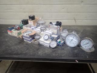 Qty Of WGI Pressure Gauges, Sensing And Control Switch, Relay Switches, WGI Gauges And Assorted Supplies