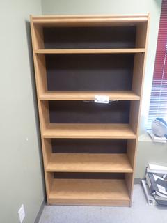 35 1/2in X 12in X 6ft Book Shelf 